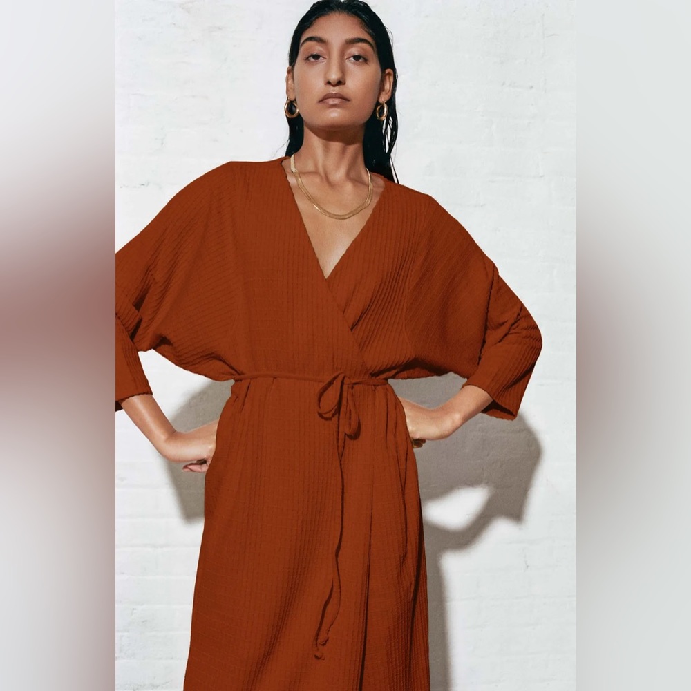 Mara Hoffman Rust Midi Dress